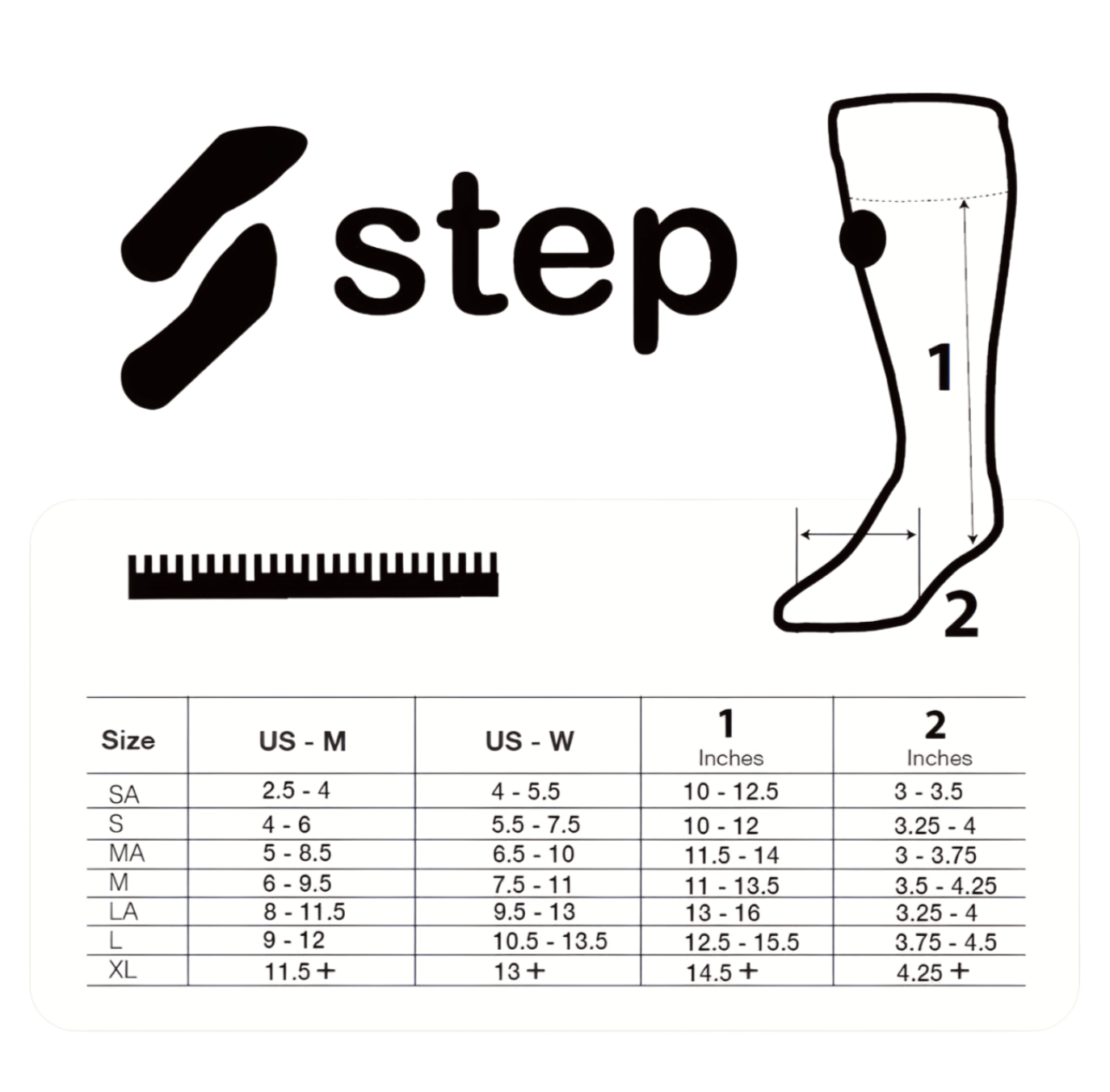 Elevate SStep Drop Foot Sock