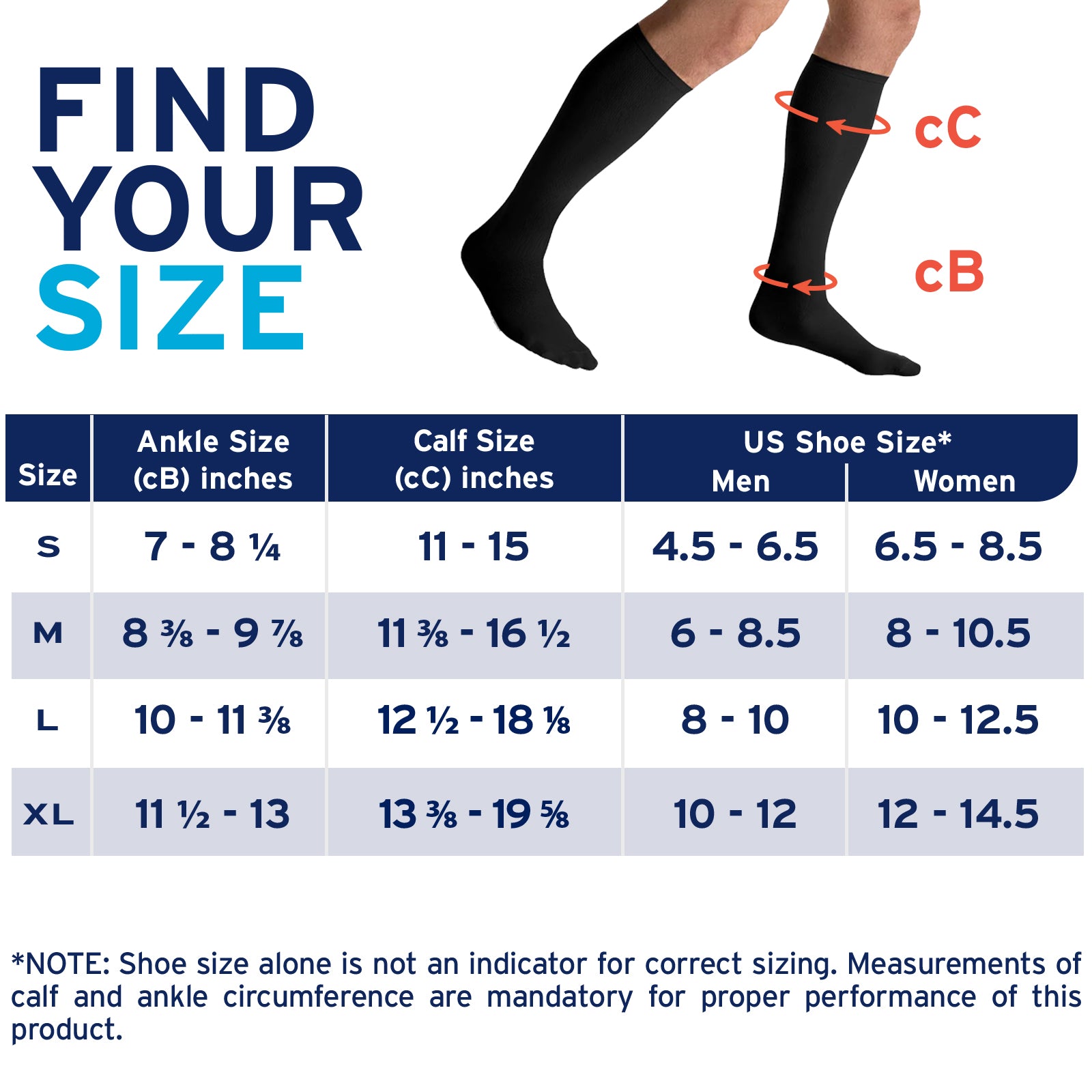 JOBST Sport Compression Socks 20-30 mmHg Knee Closed Toe – Dunn