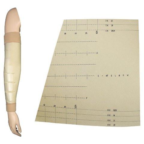 JOBST FarrowWrap Lite TTF Compression Wraps 20-30 mmHg Armpiece Customized with 1 pair Arm Liners Tan Medium Left